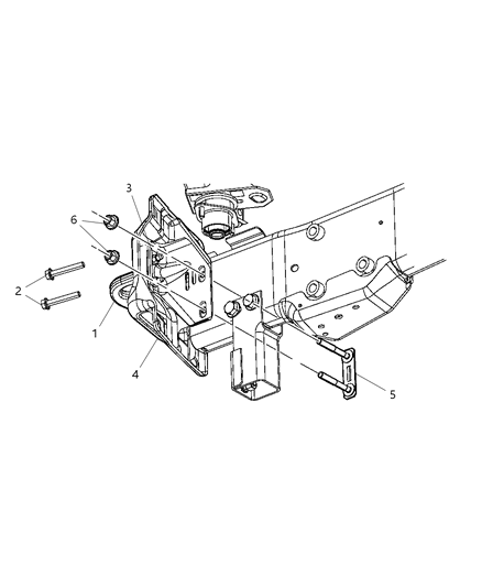 2011 Ram 4500 Tow Hooks, Front Diagram