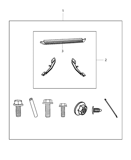 2012 Chrysler Town & Country Board Kit, Running - Full Diagram