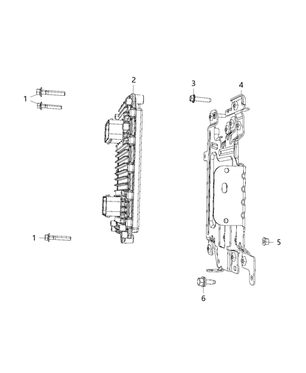 2018 Jeep Wrangler Modules, Powertrain Control Diagram