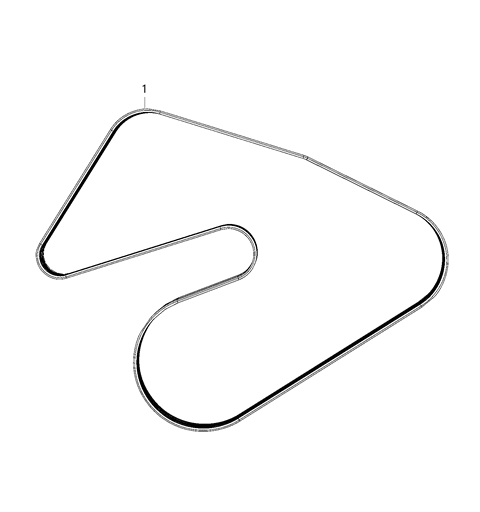 2020 Jeep Wrangler Belt-SERPENTINE Diagram for 5281760AA