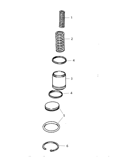 2007 Dodge Nitro Accumulator Piston & Spring Diagram