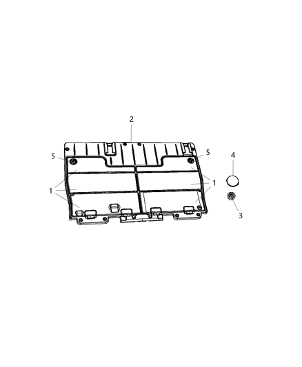 2012 Chrysler Town & Country Frame-Load Floor Diagram for 1MF03DX9AA