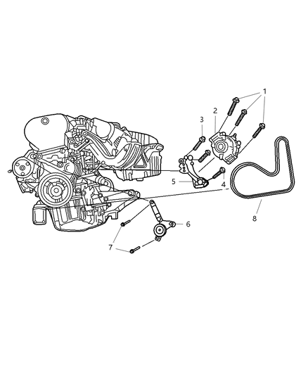 2001 Chrysler Sebring Sedan & Convertible Alternator Diagram 1