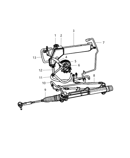 2006 Jeep Grand Cherokee Power Steering Hose Diagram 2