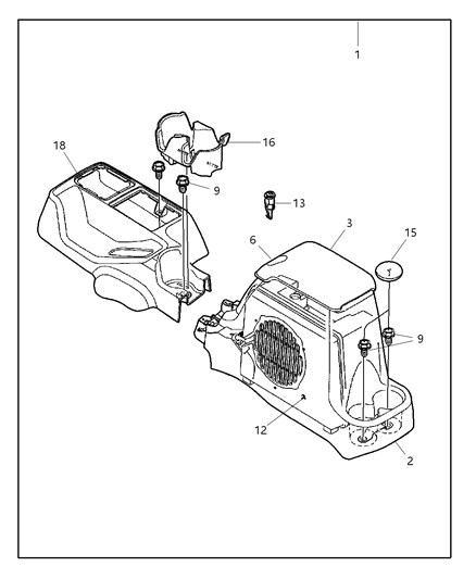 2002 Jeep Wrangler Console Diagram