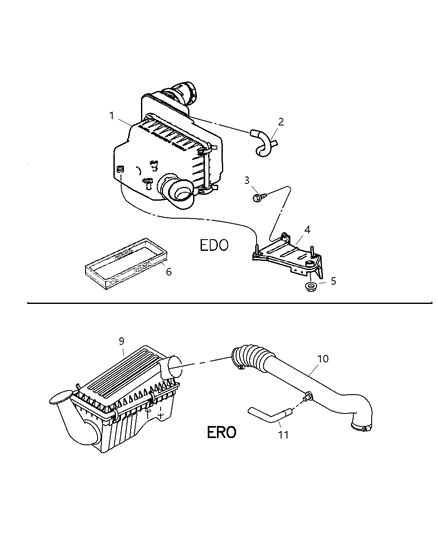 2003 Jeep Wrangler Air Cleaner Diagram