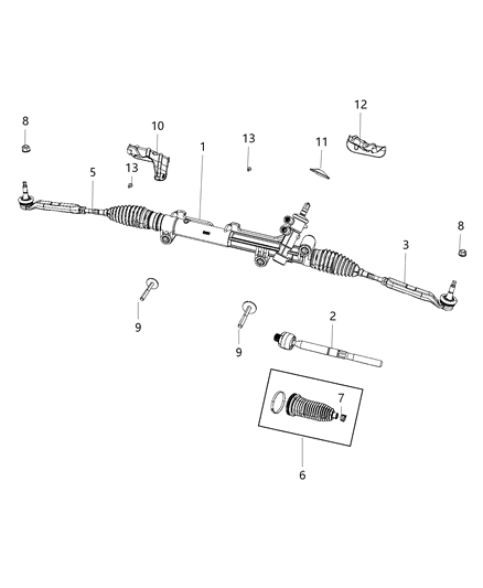 2016 Dodge Charger Gear Rack & Pinion Diagram