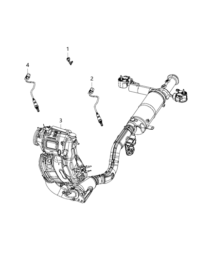 2019 Jeep Cherokee Sensors, Oxygen Diagram 2