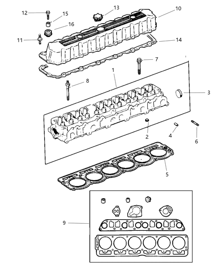 1999 Jeep Cherokee Cylinder Head Diagram 3