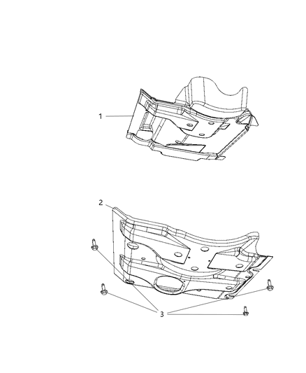 2007 Dodge Nitro Skid Plate, Front Axle Diagram