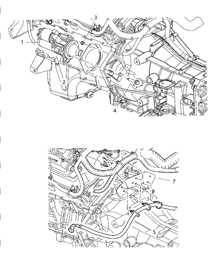 2007 Chrysler 300 Motor-Engine Diagram for 4801651AA