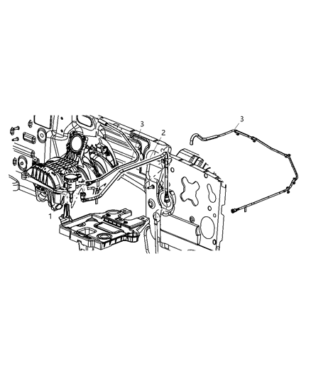 2008 Dodge Nitro Emission Control Vacuum Harness Diagram