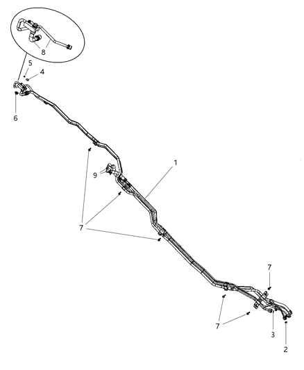 2011 Chrysler Town & Country Line-A/C & Heater UNDERBODY Diagram for 4677576AF