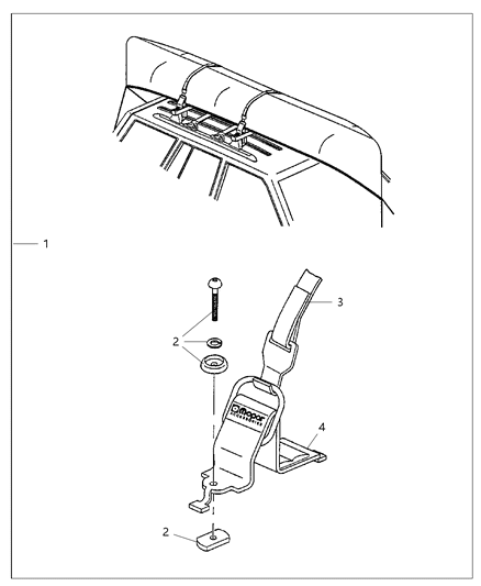 2004 Dodge Dakota Carrier Kit - Canoe Diagram