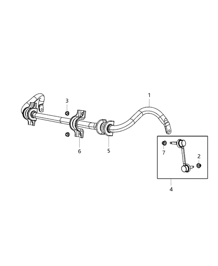 2013 Dodge Durango Front Stabilizer Bar Diagram