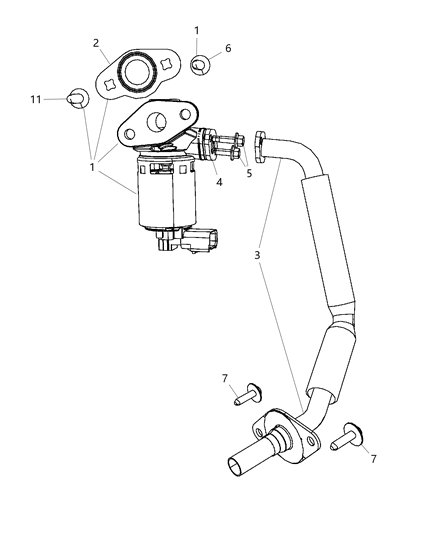 2009 Dodge Grand Caravan Valve-EGR Diagram for 4593688AD