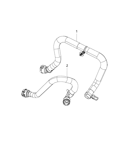 2021 Jeep Cherokee Hose-Heater Return Diagram for 68297867AA