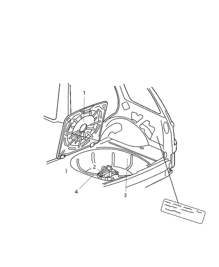 2018 Jeep Grand Cherokee Label-Jack Caution Diagram for 4858621AC