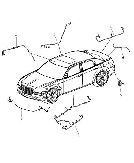 2011 Chrysler 300 Wiring-Body Diagram for 68083753AB