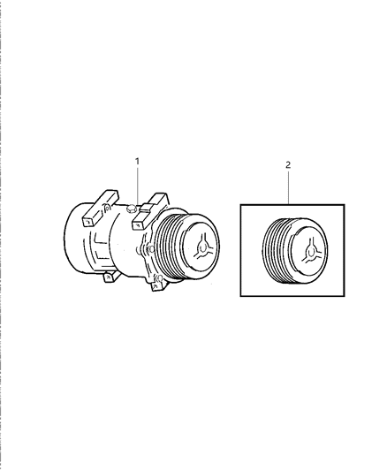1998 Dodge Ram 2500 Regular Cab Compressor, Air Conditioning Diagram
