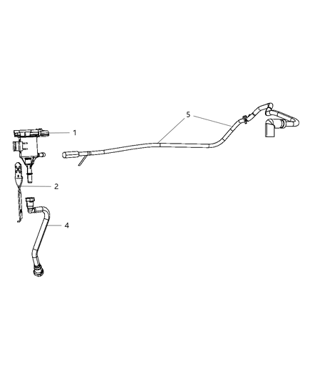 2009 Chrysler 300 Emission Control Vacuum Harness Diagram