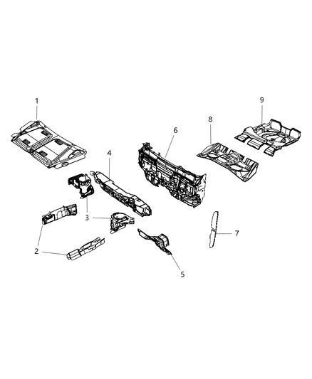 2009 Dodge Caliber Silencers Diagram