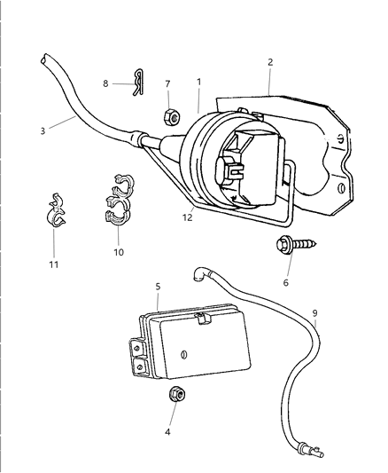 1999 Dodge Ram 3500 Quad & Club Cab Speed Control Diagram
