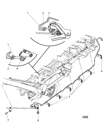 2006 Dodge Caravan Lines - Chassis Diagram 3