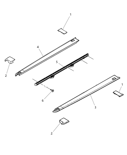 2010 Dodge Ram 1500 Rail-Cargo Diagram for 68027049AC