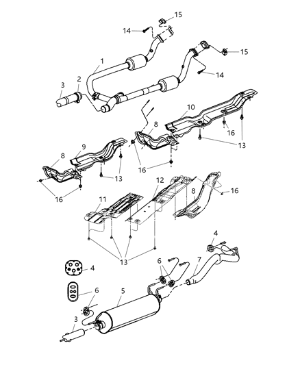 2008 Dodge Ram 2500 Exhaust System Diagram 1