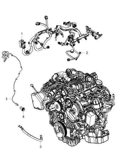 2014 Jeep Grand Cherokee Cord-Engine Block Heater Diagram for 68186526AB