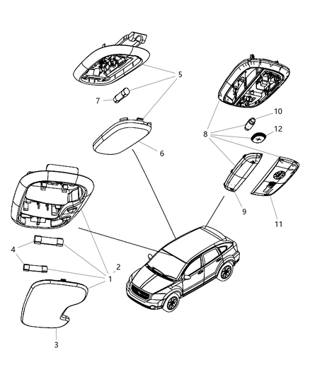 2007 Dodge Caliber Interior Lights Diagram