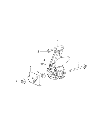 2021 Ram 1500 Engine Mounting Right Side Diagram 7