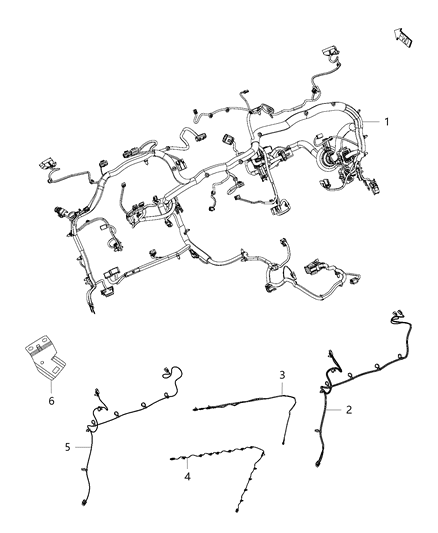 2013 Ram 2500 Wiring-Instrument Panel Diagram for 68189610AB