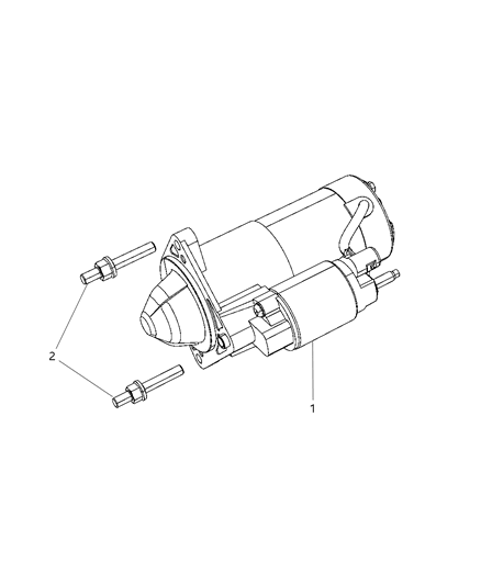 2012 Dodge Journey Starter & Related Parts Diagram 1