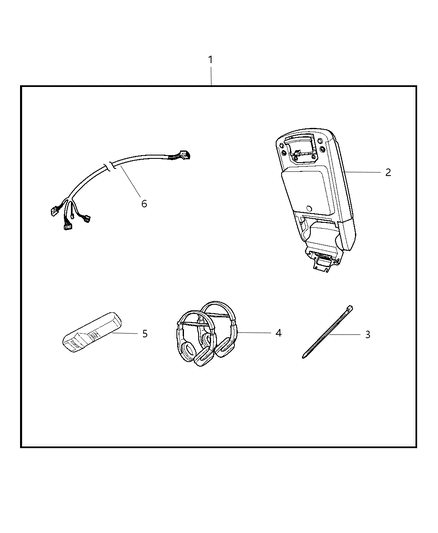 2010 Chrysler 300 Media Sys-Monitor W/O Dvd Diagram for 82210994AC