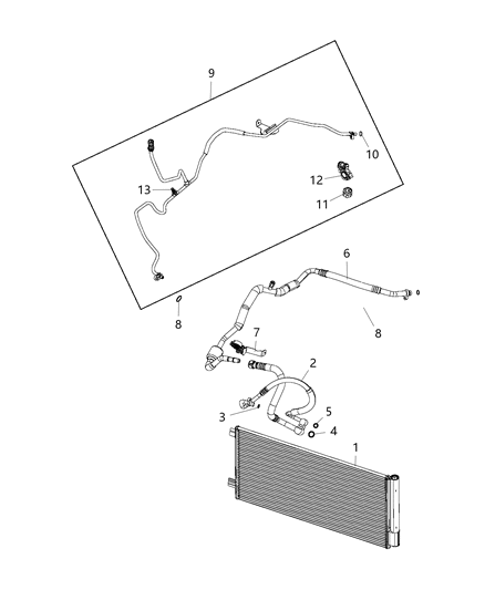 2015 Jeep Renegade A/C Plumbing Diagram 2