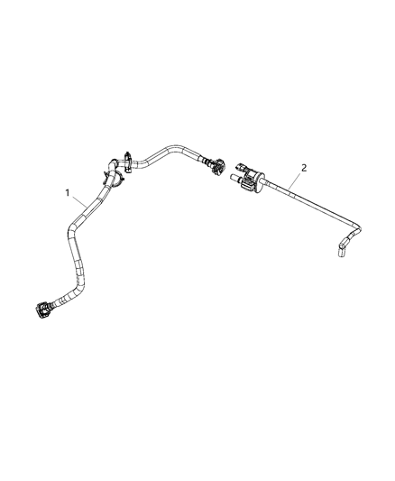 2019 Dodge Challenger Emission Control Vacuum Harness Diagram 4