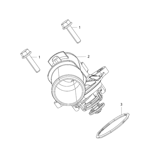 2021 Jeep Gladiator Thermostat & Related Parts Diagram 1