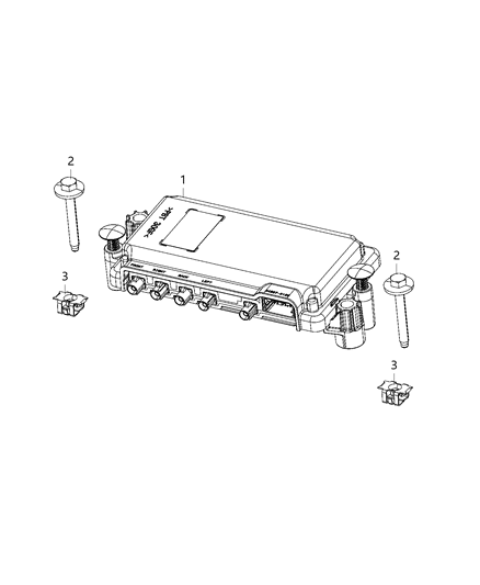 2020 Jeep Gladiator Camera-Forward Facing Diagram for 68329740AE