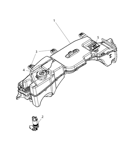 2007 Dodge Nitro Coolant Tank Diagram