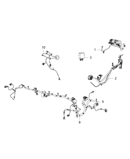 2018 Ram 3500 Wiring-Front End Module Diagram for 52112266AB