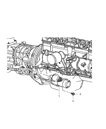 2006 Jeep Wrangler Engine Starter Diagram for R6041914AC