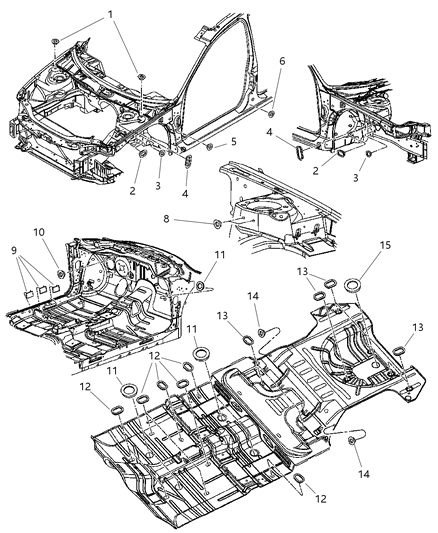 2004 Dodge Stratus TAPESTRIP-ACESS Hole Diagram for 2654684