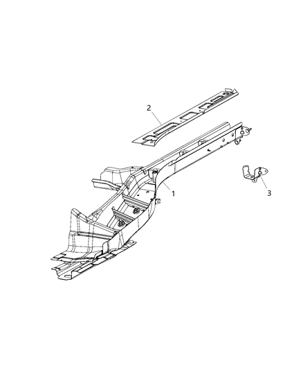 2020 Jeep Compass Frame, Rear Diagram