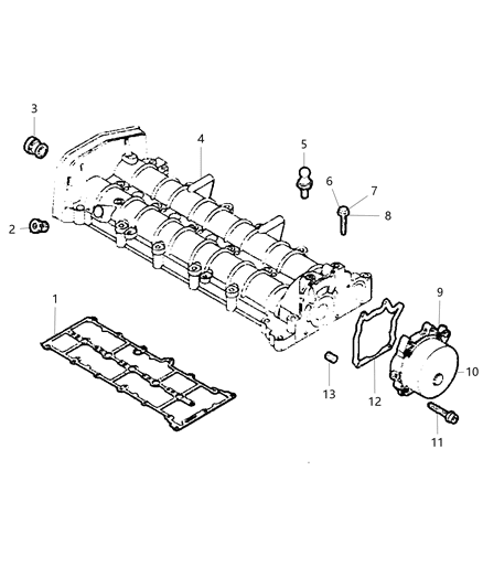 2014 Jeep Cherokee Cylinder Head & Cover Diagram 2