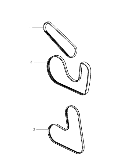 2003 Chrysler PT Cruiser Belts, Drive Diagram 2