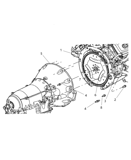 2006 Chrysler 300 Transmission Mounting Diagram 6