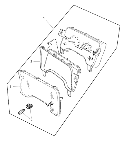 2003 Dodge Durango Cluster Diagram for 56049571AA