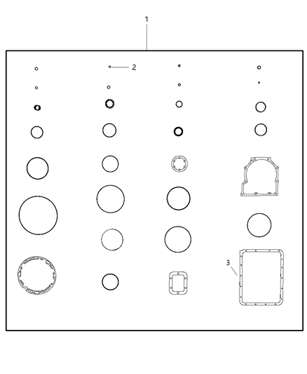 2009 Dodge Ram 3500 Seal And Shim Packages Diagram 2